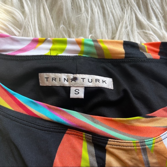 TRINA TURK abstract print stretch mini dress - Picture 7 of 9